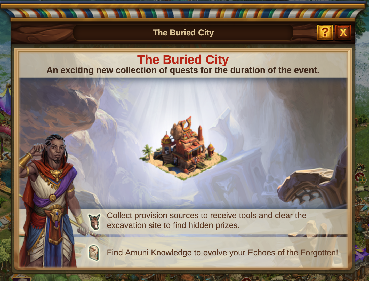 Die Versunkene Stadt Event 2022 Intro: Bild vom Beta-Server