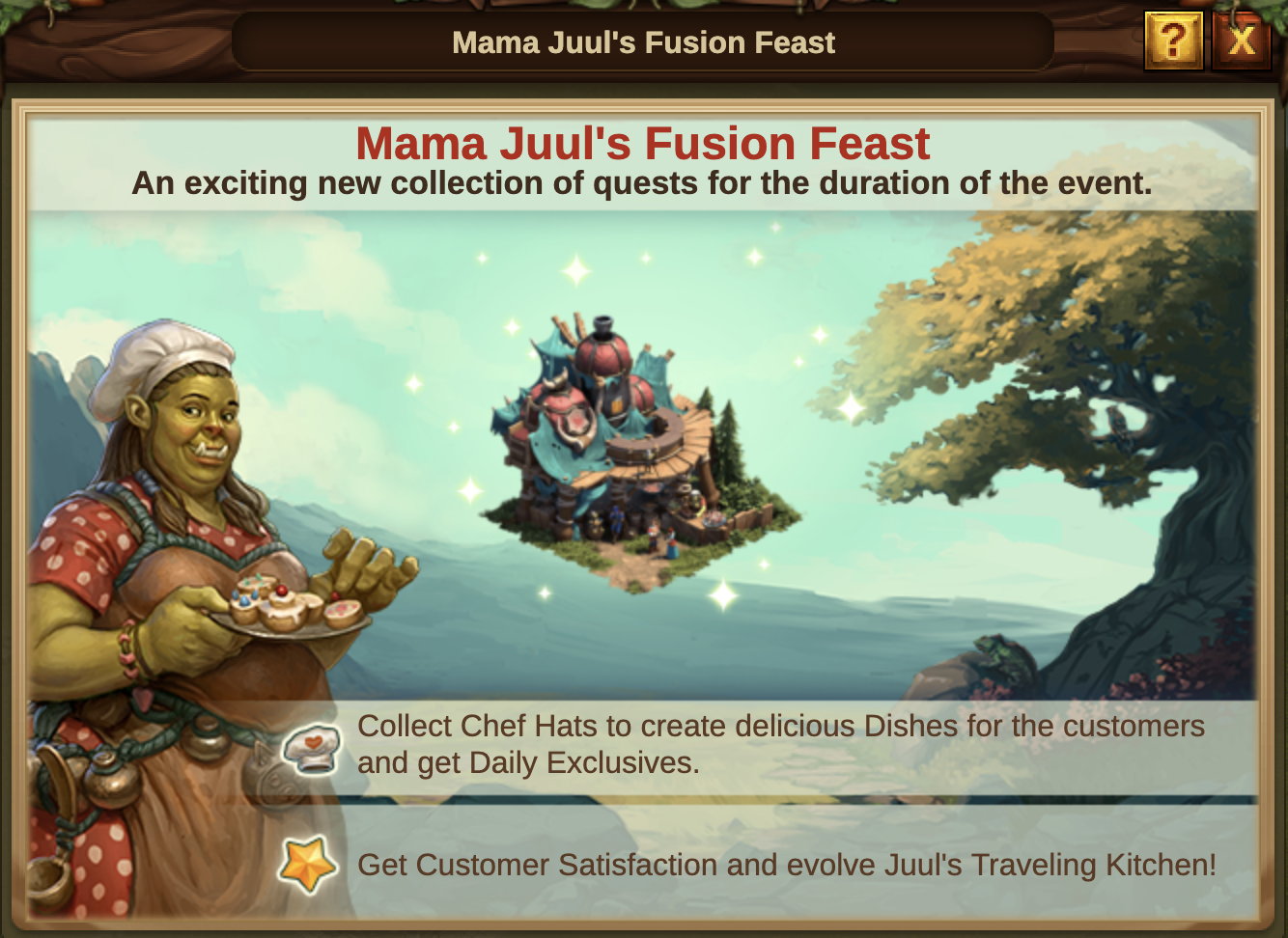 Mama Juuls Fusionsküche Event 2023 Intro: Bild vom Beta-Server